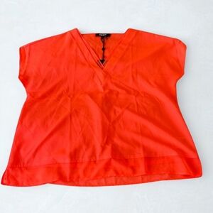 DKNY neon orange women’s blouse/top